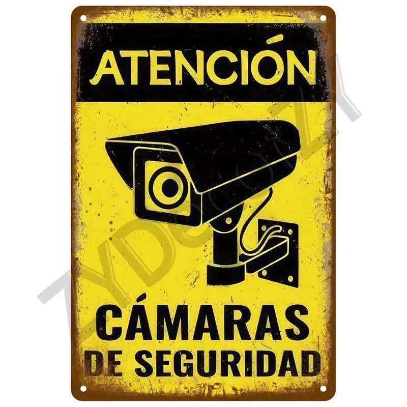 Warning Retro Tin For Home Room Wall Decor Art Metal Sign Vintage Bars Garage Cafe Club Man Cave Pubs Mural Plate Poster 26T0104 26T0104