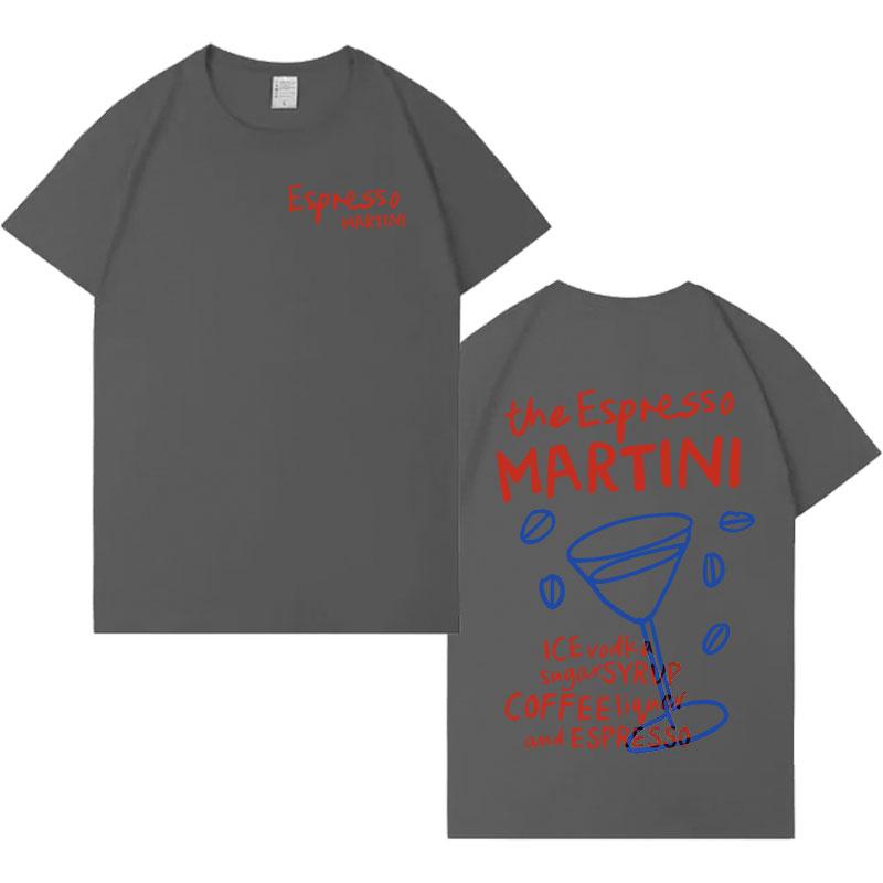 Espresso Martini Mens Decompression Aesthetic Pop Casual Drinking Graphics Tshirt Hip Hop Cotton Oversized Energetally T Shirts