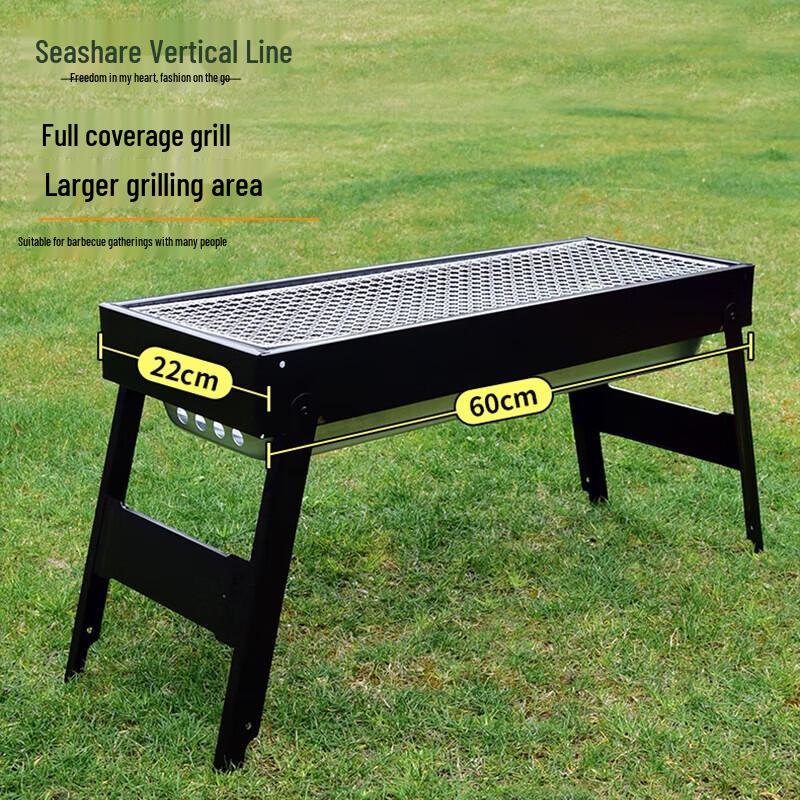 Tragbarer Klapp-Holzkohle-Grill