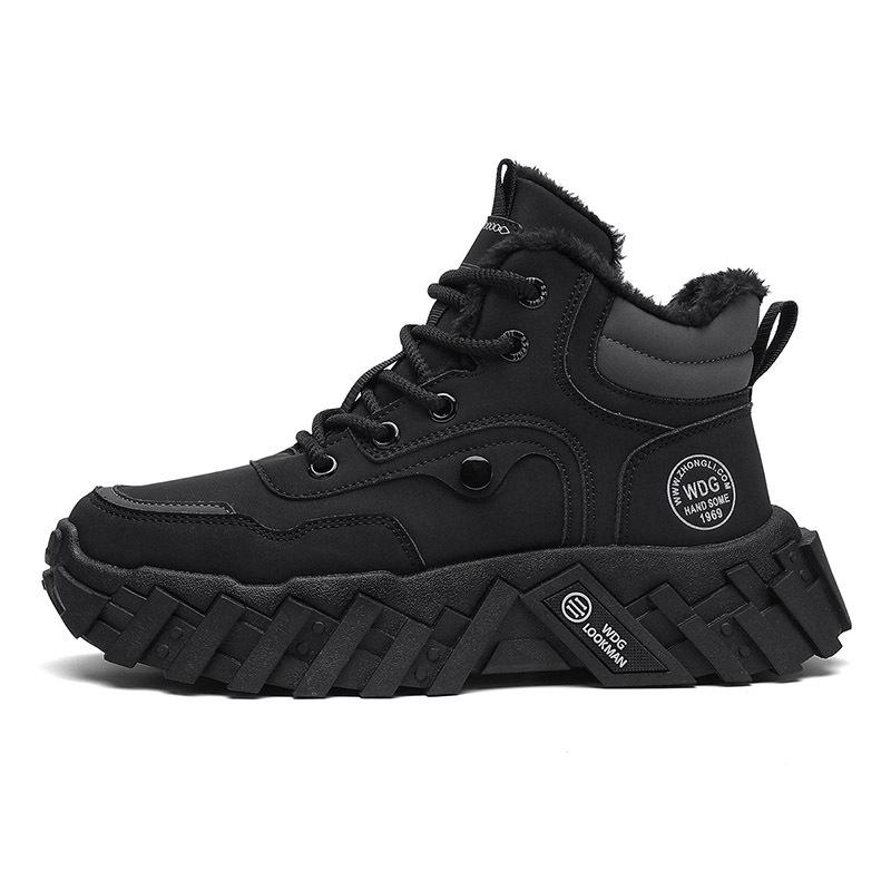Winter shoes new velvet thickened cold and warm Martin cotton shoes outdoor mountaineering wear-resistant non-slip snow cotton boots