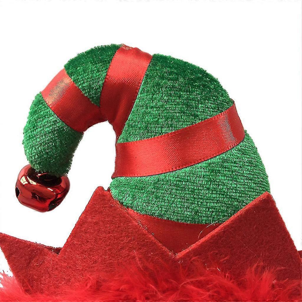 Festival Headband Feather Elf Hat Hairband Christmas Holiday Party Favors