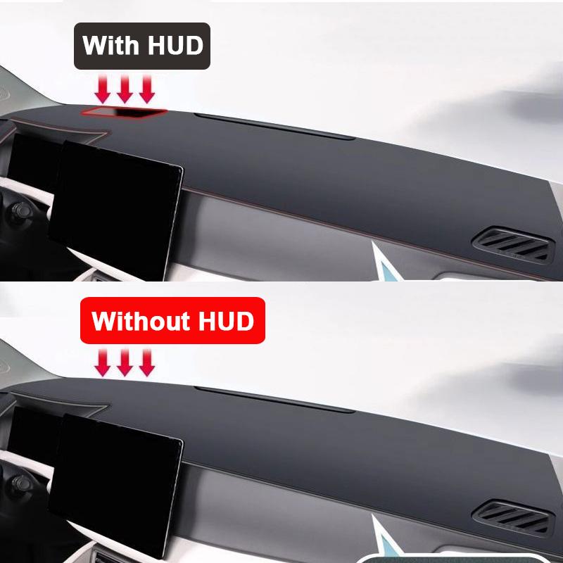 For BYD Yuan Pro UP 2024 2025 Car Dashboard Mat Microfiber leather Non Slip Silicone Pad Windscreen Sun Shade Rug Cover Parts