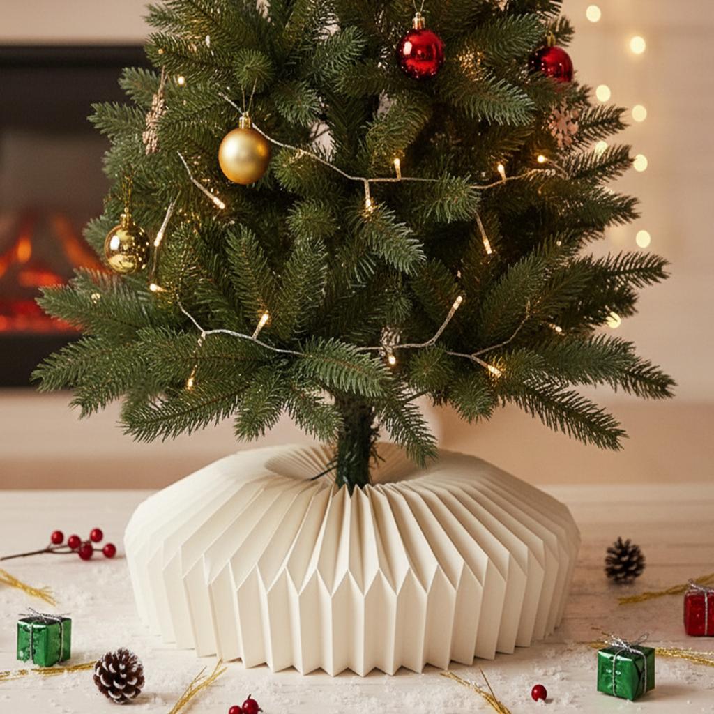 Artificial Tree Christmas Tree Ring 60cm-70cm Diameter Foldable Christmas Tree Base Ring for Xmas New Year Holiday