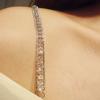 Crystal Shoulder Straps Metal Bra Straps Sexy Jewelry Accessories  Women
