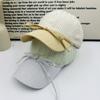 Sweet Wind Striped Bow Cap Soft Top Breathable Sun Hat Spring and Summer Versatile Face Small Baseball Cap