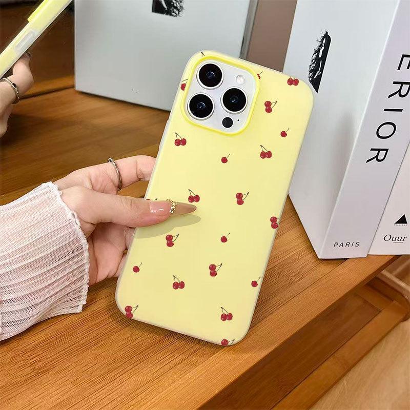 Jelly 2-in-1 Mobile Phone Case Is Suitable for Apple 17promax Cartoon Simple 14 15 16 Hard Case 16Pro.
