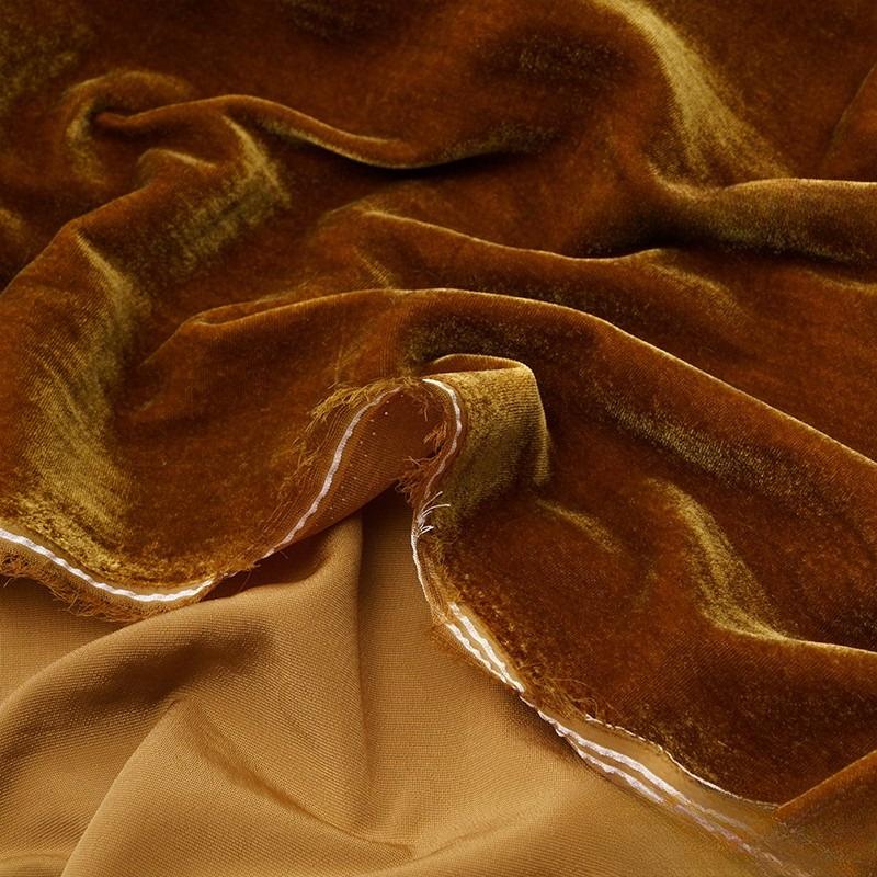 100x140cm Solid Color Velvet Clothing Fabric Silk Velvet Fabric for DIY Sewing Party Dress Cheongsam Designer Cloth