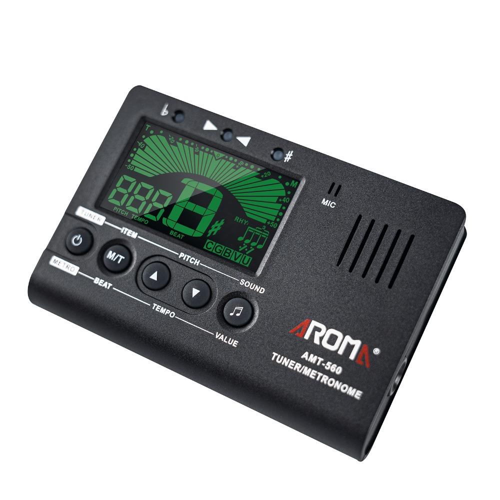 Portable Design Digital Metronome Pickup Cable 6.3mm 3-in-1 Tuner Chromatic Tuner For Bass