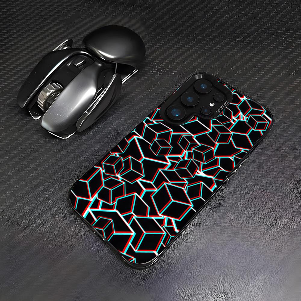 G-Geometry Dash Game Phone Case For Samsung A25 A33 5G A54 A36 A35 A56 A52 A14 Shockproof Colorful Cover