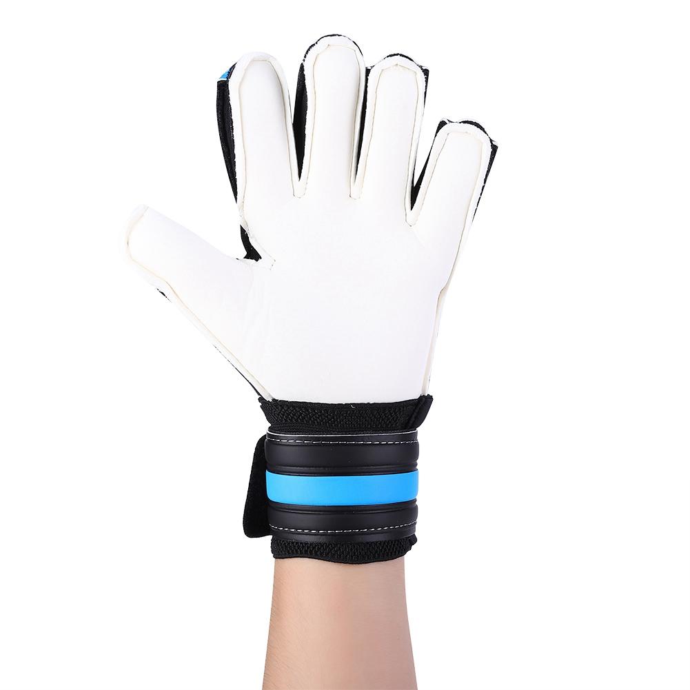 A Pair of Special Thicken Latex Blue Adults Anti Skid Football Goalkeeper Soccer Training Gloves