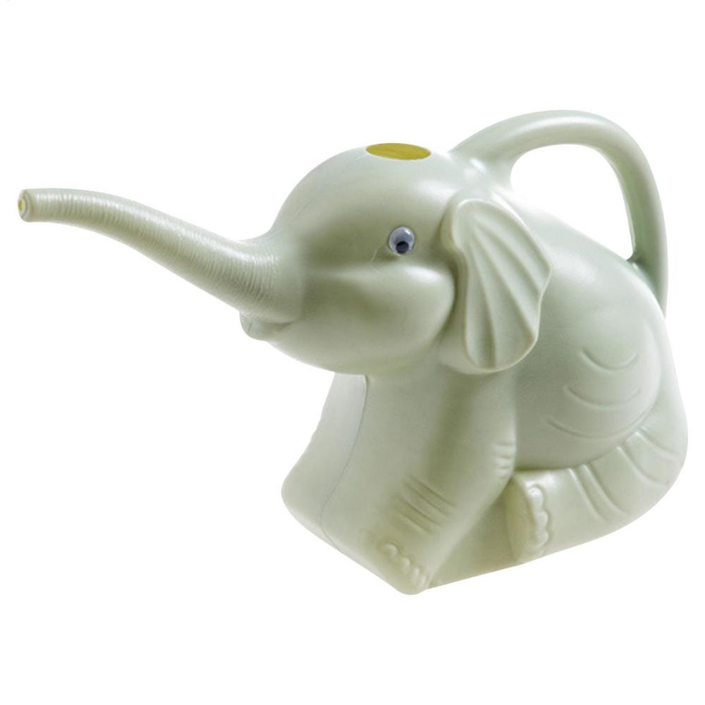 

Cute Plastic Elephant Shape Watering Pot Can Plant Outdoor Irrigation Gardening Tools Household Small Water Spray Pot зелений