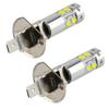 2PCS H3 H1 3600LM Car LED Fog Lights Mini Car Headlight Auto Driving Fog Lamps Bulbs 12V 24V 6000K Auto Car LED Lamps Bulbs