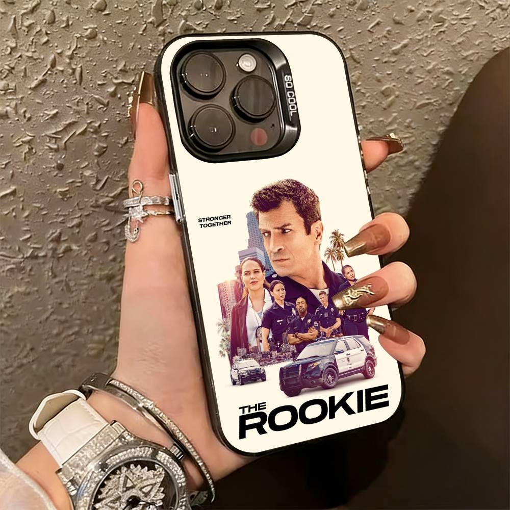 The R-rookie TV Phone Case For iPhone 17,16,15,14,13,12,11 Plus,Pro Max,XS,Colorful Silver Black Cover