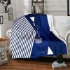Tottenham Wappen Design Flanelldecke, Weiches Polyester, Modernes Design, Ganzjahres- für Camping, Reisen, Geschenke für Feiertage oder Geburtstage