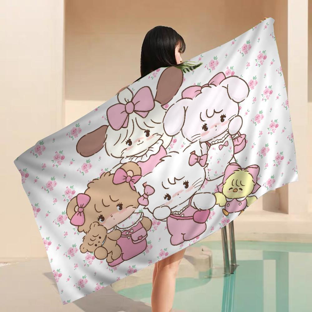 Mikko Anime Beach Towel For Kids Personalized Bath Towel Pool Towel Vacation Gift Picnic Towel Party Gift