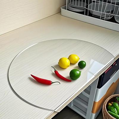 Planches à découper en acrylique avec rebord antidérapant, assiette alimentaire à poser sur le comptoir, planche à découper antidérapante pour la maison, la table, la cuisinière, le camping, la viande