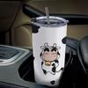 Crayon Shin-chan Mug, Coffee Cup, Convenience Store Cup, Insulated, ColdHot, Tumbler, Stainless Steel, with Lid, Portable, Gasudeo, Direct Drip,