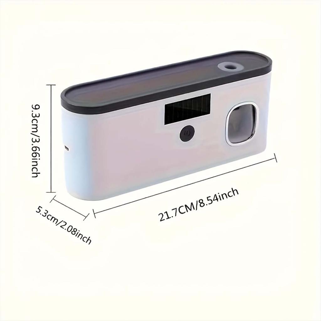 Ścienny Uchwyt na Szczoteczki do Zębów z Dozownikiem na Pastę USB Ładowany Organizacja Łazienki Artykuły Łazienkowe Do Domu el