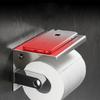 304 Stainless Steel Bathroom Roll Holder Wall Mounted Toilet Paper Towel Rack Mobile Phone Holder Chrome/Black Paper Plane