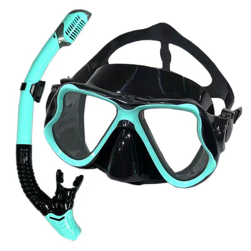 Diving Mask Snorkel Set Professional Tempered Glass Panoramic Diving Set