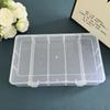 Transparent Tool Storage Box Adjustable Dividers Rectangular Shape Hardware Storage Organizer Portable Secure Latch