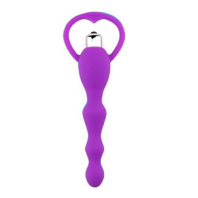 Vibrating Anal Plug Prostate Massage Soft Anal Beads Butt Plug Vibrators Sex Toys for Couples Butt Plug Silicone Adult