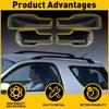 Roof Rack Cover Rail End Cap Shell Trim For TOYOTA RAV4 2001 2002 2003 2004 2005