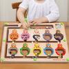 Wooden Magnetic Number Maze Puzzle For Toddlers Early Education And Logic Development