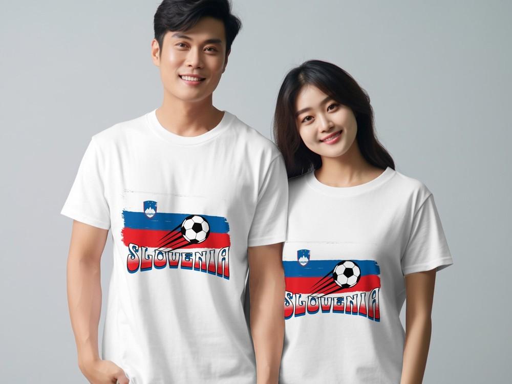 

Slovenia Football T-Shirt European Tournament Unisex Soccer TShirt Euros 2024 S