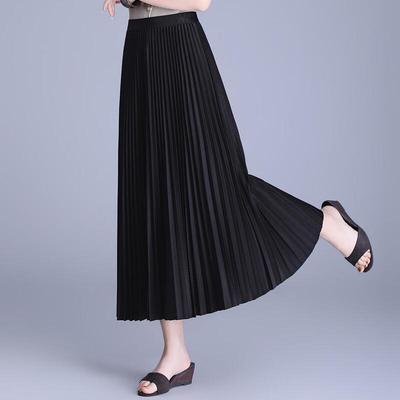 Elegantní plisovaná midi sukně áčkového střihu