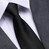 Black No Zipper Men'S Professional Dress Tie Business Casual Wedding Groom Korean Edition One Pull Tie
