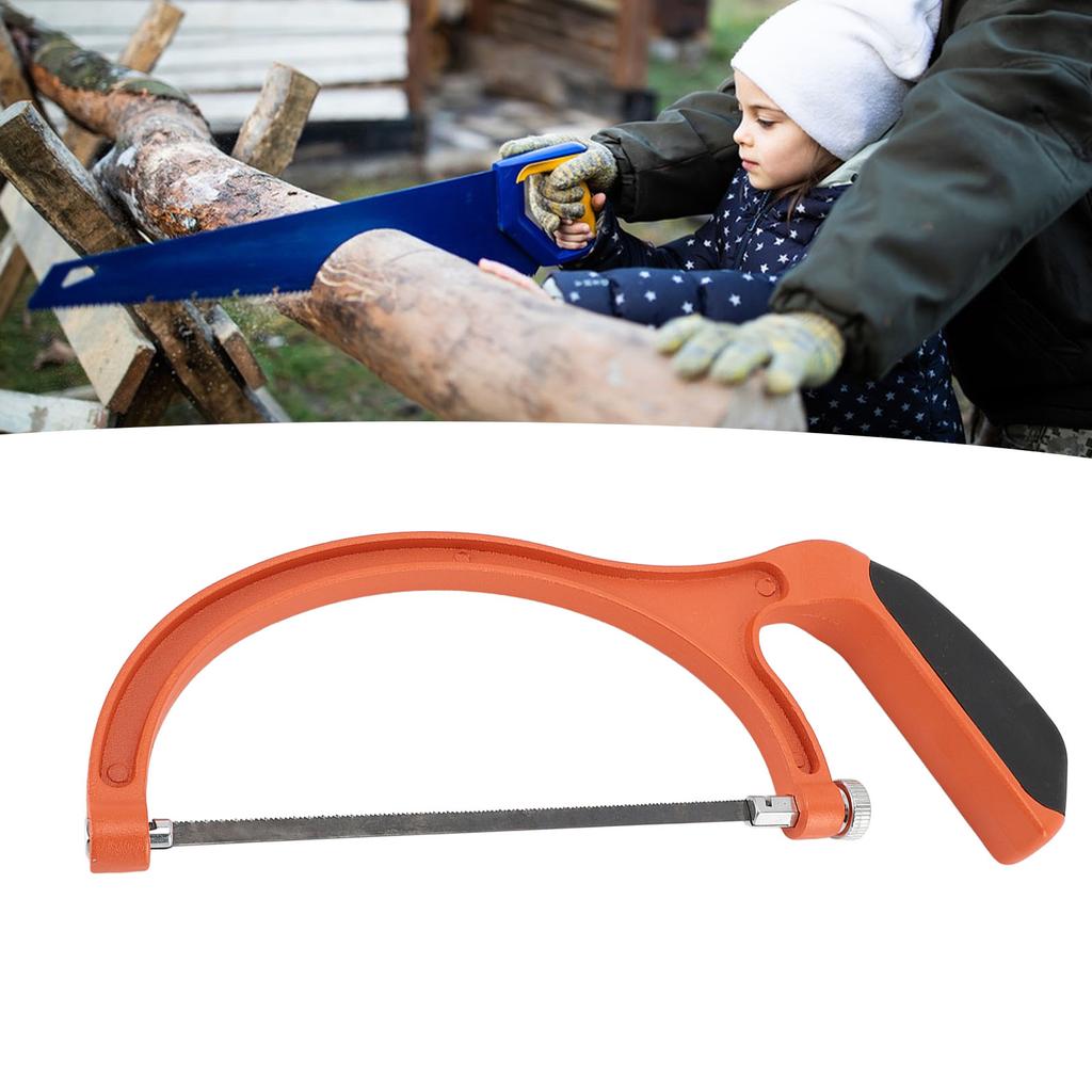 Kinder Fuchsschwanz Set Multifunktionale Mini Bügelsäge mit 5 Sägeblättern für Holz Kunststoff Gummi Glas