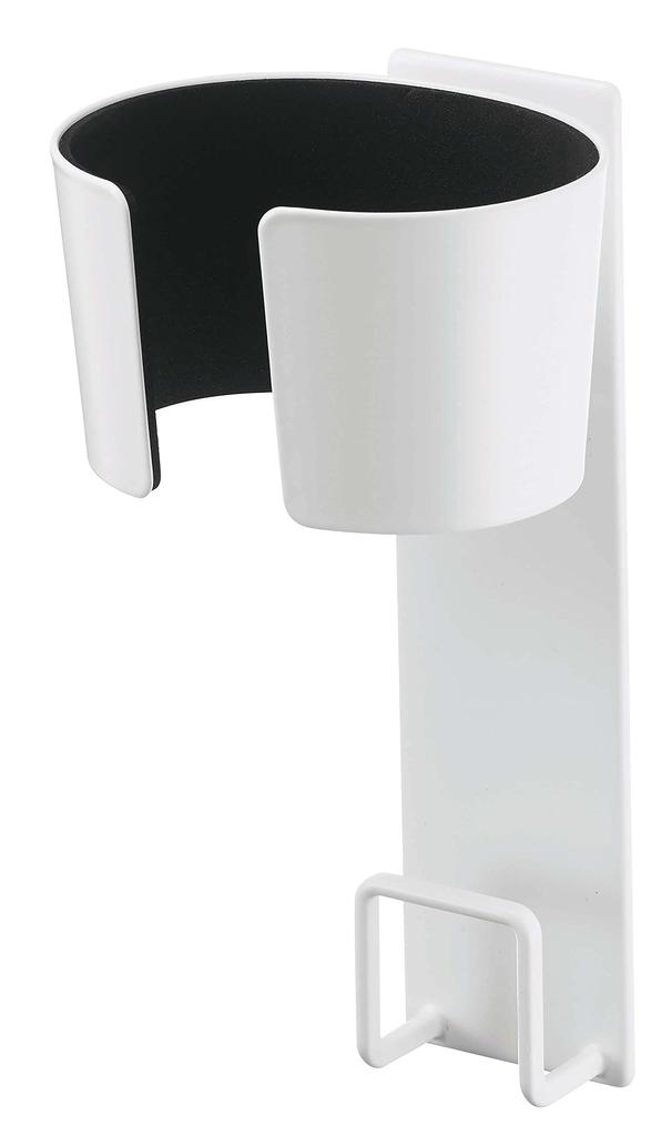 Yamazaki Magnetic Hair Dryer W10 X X Keeps Cords Neat and 5391 Holder, White, Approx. D10.5 H20cm, Tower, Organized,
