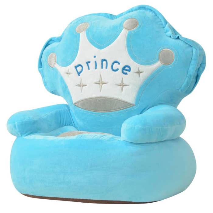 VidaXL Plush Chair for Children Prince Blue 80157