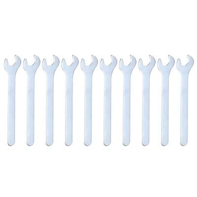 Set of 10 Thin Spanners 8x90x1.5mm Metric Standard U