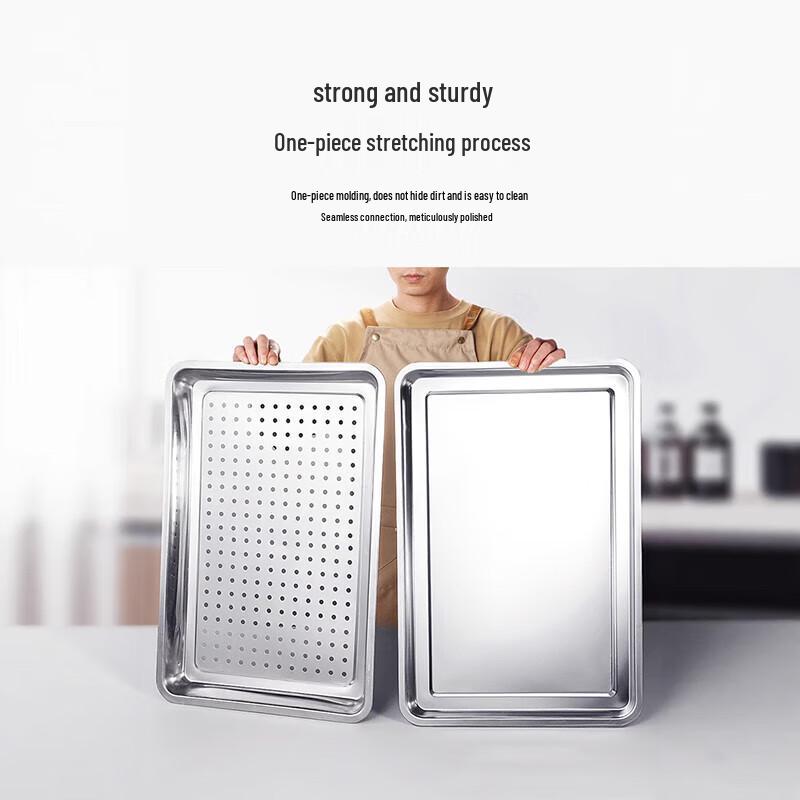 Commercial Stainless Steel Perforated Steamer Tray