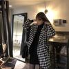 Women's Mid-length Wool Plaid Coat: Loose, Padded, Warm for Spring/Autumn