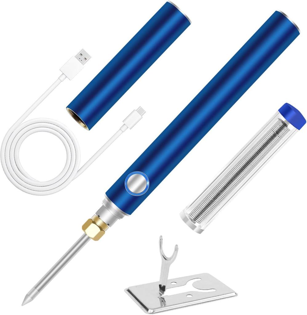 Portable Wireless Soldering Iron Kit with 1100mAh Battery for Home Repairs