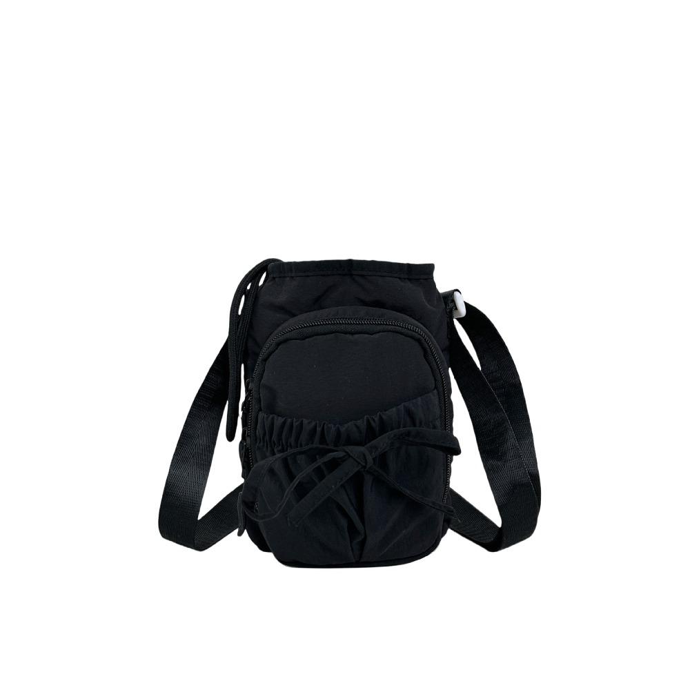 New outdoor lightweight bow bundle messenger bag waterproof mobile phone bag thermal insulation kettle bag women's shoulder bag