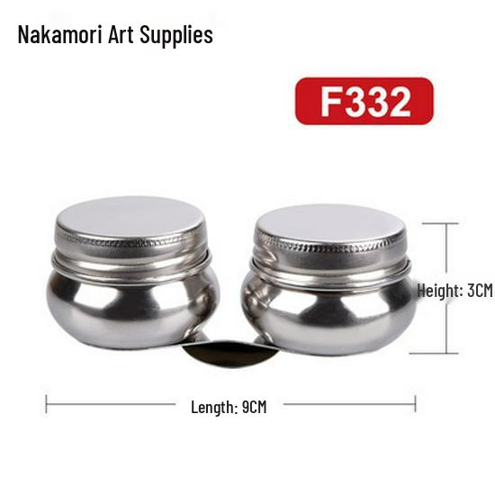Stainless Steel Oil Painting Turpentine Oil Pot with Single and Double Mouthends