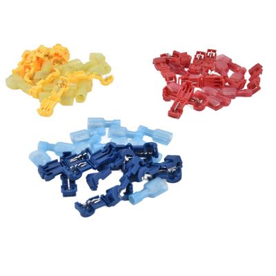 Kit Conector Desconector Formato T Terminais Elétricos Isolados para Decoração de Casa Reparo de Circuito