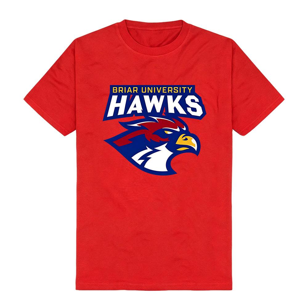 

Off Campus Briar University T-shirt Summer Cotton Short Sleeve Female Tshirts Soft Graphic Print Merch Unisex Streetwear Tees XS червоний
