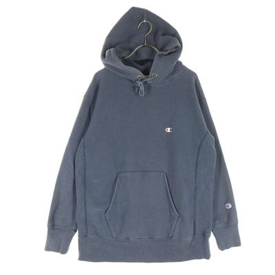 Mono Blue Replica One Point Logo Long Sleeve Reverse Weave Sweatshirts Men's Used