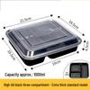 JINGRX Disposable Three-Compartment Meal Box