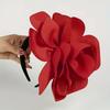 Sweet Large Rose Flower Headband Elegant Oversized Flower Headpiece  Dance Show
