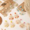 Photogenic Colorful Earrings 1 Pair Raffia Statement for Women, Woven Straw Hat Dangle Drop Earrings, Boho Shell Starfish Rattan Bohemian Summer Beach