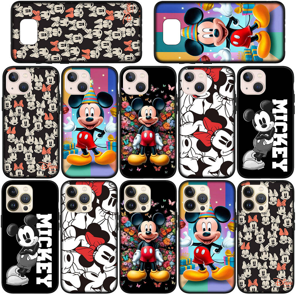 for iPhone 17 16 15 Xiaomi Poco F7 F8 X7 X6 F5 C85 C75 C71 M8 Redmi Note 14 13 12 11 Pro Max 14C 13C 15C A3 A4 Phone Case Anime Mickey Mouse Cover