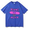 Singer Young Miko Print Graphic T Shirts Men Women Retro Fashion Short Sleeve T-shirt Harajuku Oversized Cotton Tees