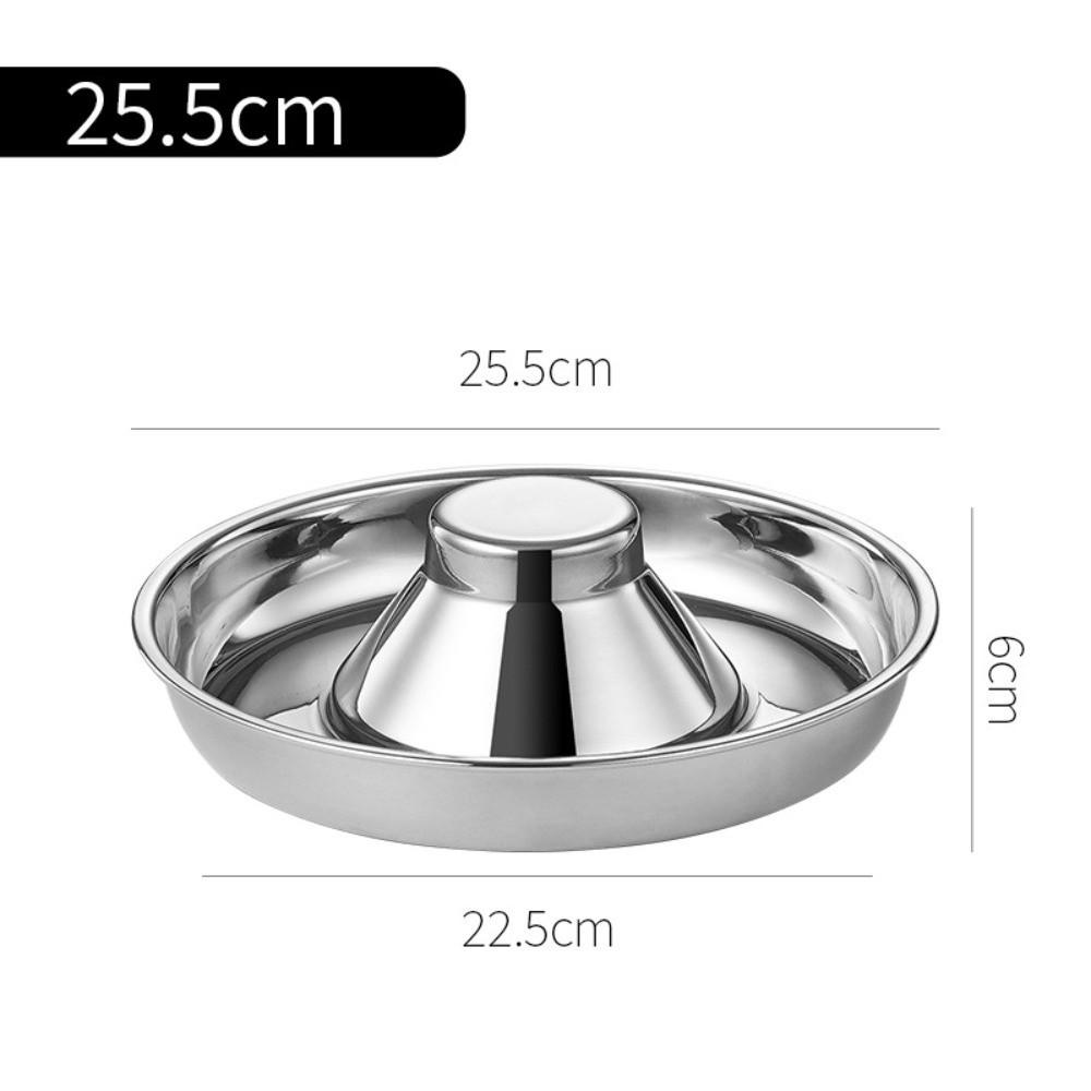 Large Capacity Slow Feeder Bowl Stainless Steel Dog Feeding Bowl New Weaning Bowl for Puppy Cats