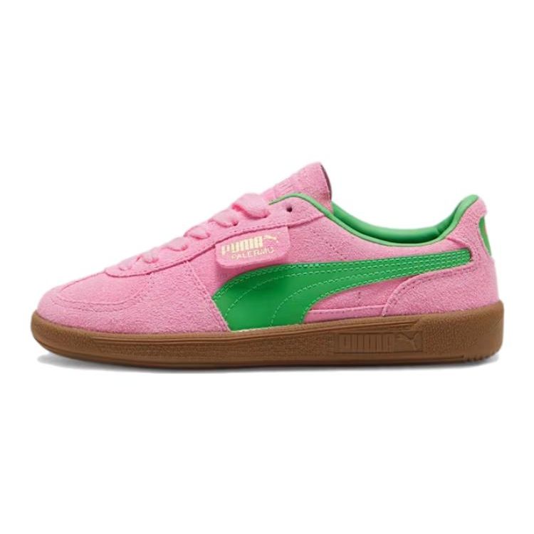 Puma Palermo Special Big Kid Pink Delight Green Kids Sneakers Gum 397760-01